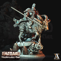 3D Printed Archvillain Games Khazaad Steelbreaker Clan - Steelbreaker Warriors Ram Riders 28mm 32mm D&D (Online Only)