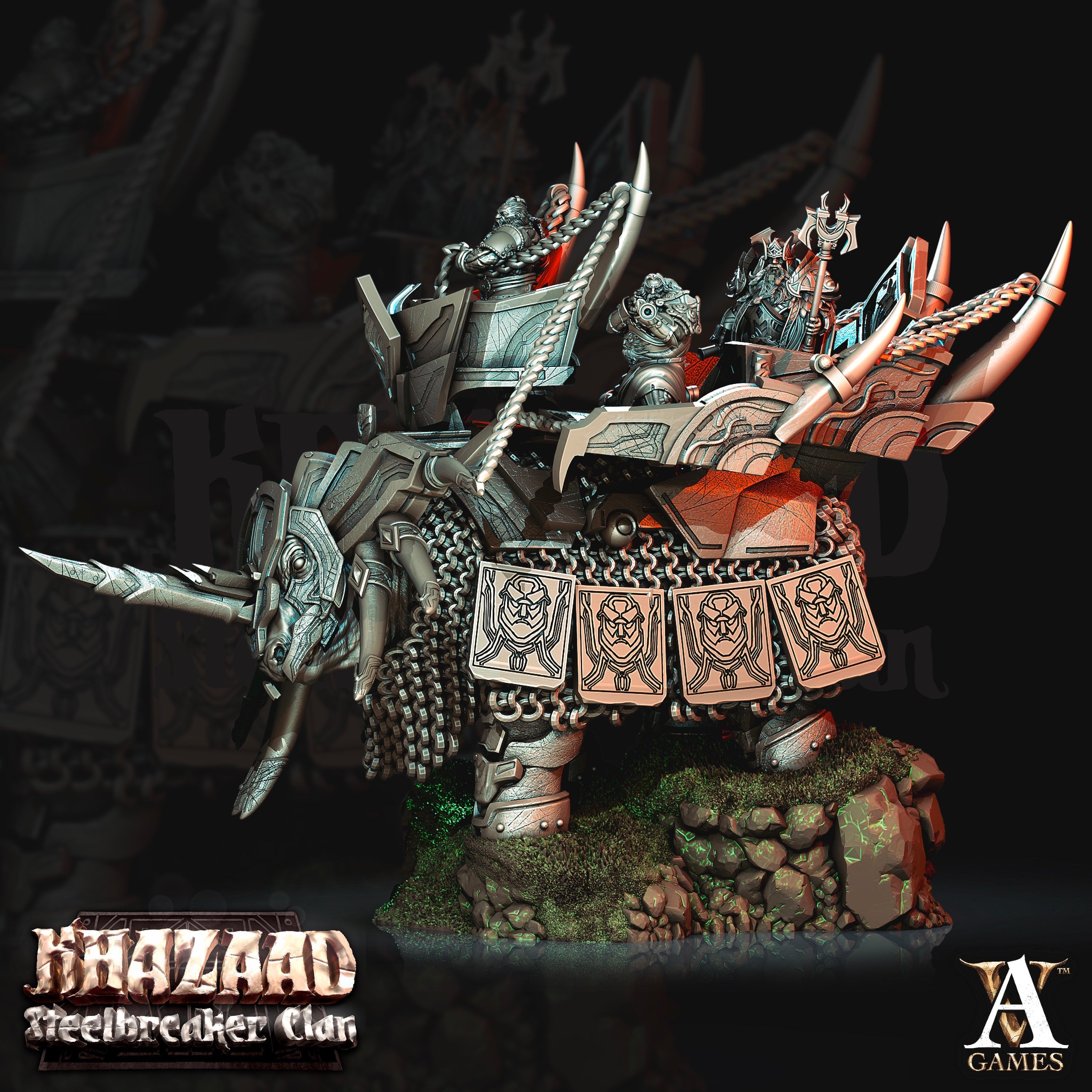 3D Printed Archvillain Games Khazaad - Steelbreaker Clan War Bjargan 28 32mm D&D (Online Only)