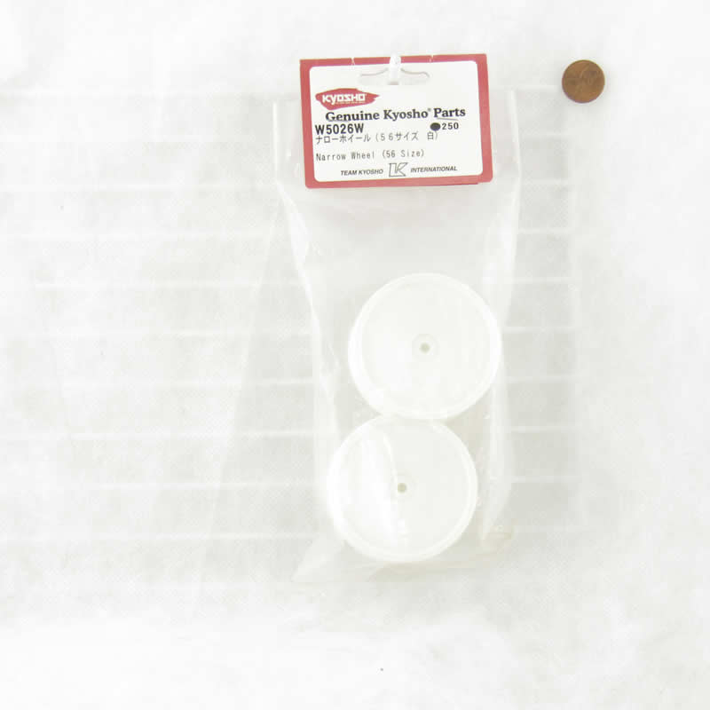 KYOW5026W Narrow White Wheels 56 Size Kyosho Parts (ONLINE ORDER ONLY)