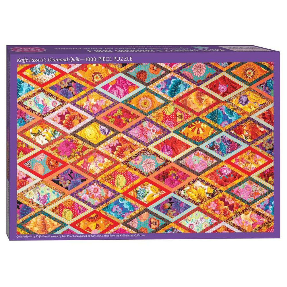 Kaffe Fassett's Diamond Quilt 1000 Piece Jigsaw Puzzle C&T