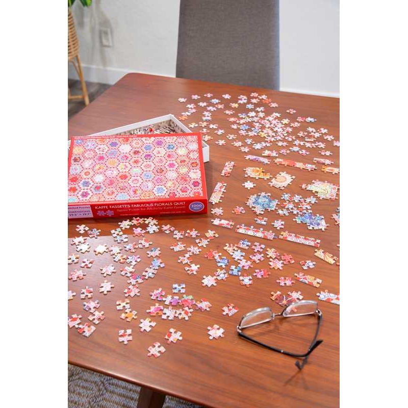 Kaffe Fassett's Fabulous Florals Quilt 1000 Piece Jigsaw Puzzle C&T