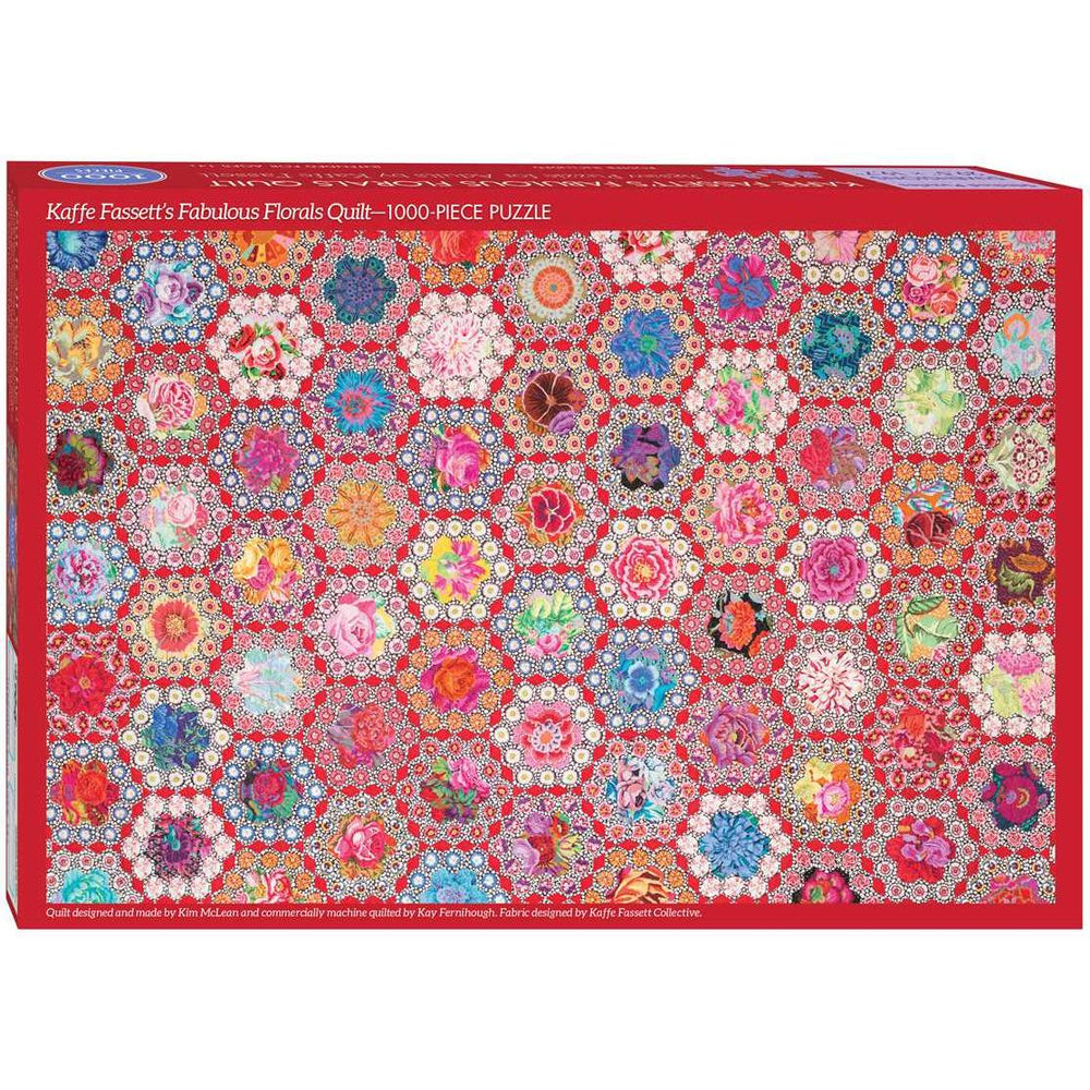 Kaffe Fassett's Fabulous Florals Quilt 1000 Piece Jigsaw Puzzle C&T