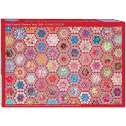 Kaffe Fassett's Fabulous Florals Quilt 1000 Piece Jigsaw Puzzle C&T