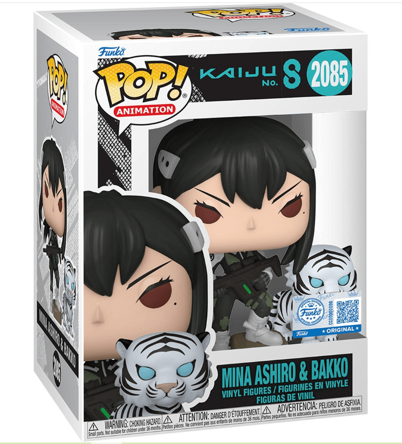 Kaiju No. 8 Mina Ashiro & Bakko Funko Pop! Vinyl Figure and Buddy #2085 - Entertainment Earth Exclusive with Funko Protector (ONLINE ORDER ONLY)