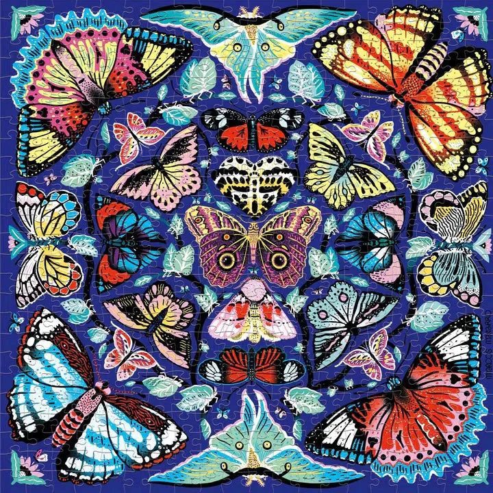 Kaleido-Butterflies 500 Piece Jigsaw Puzzle Mudpuppy (ONLINE ORDER ONLY)