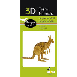Kangaroo 3D Cardboard Model Kit Fridolin (ONLINE ORDER ONLY)
