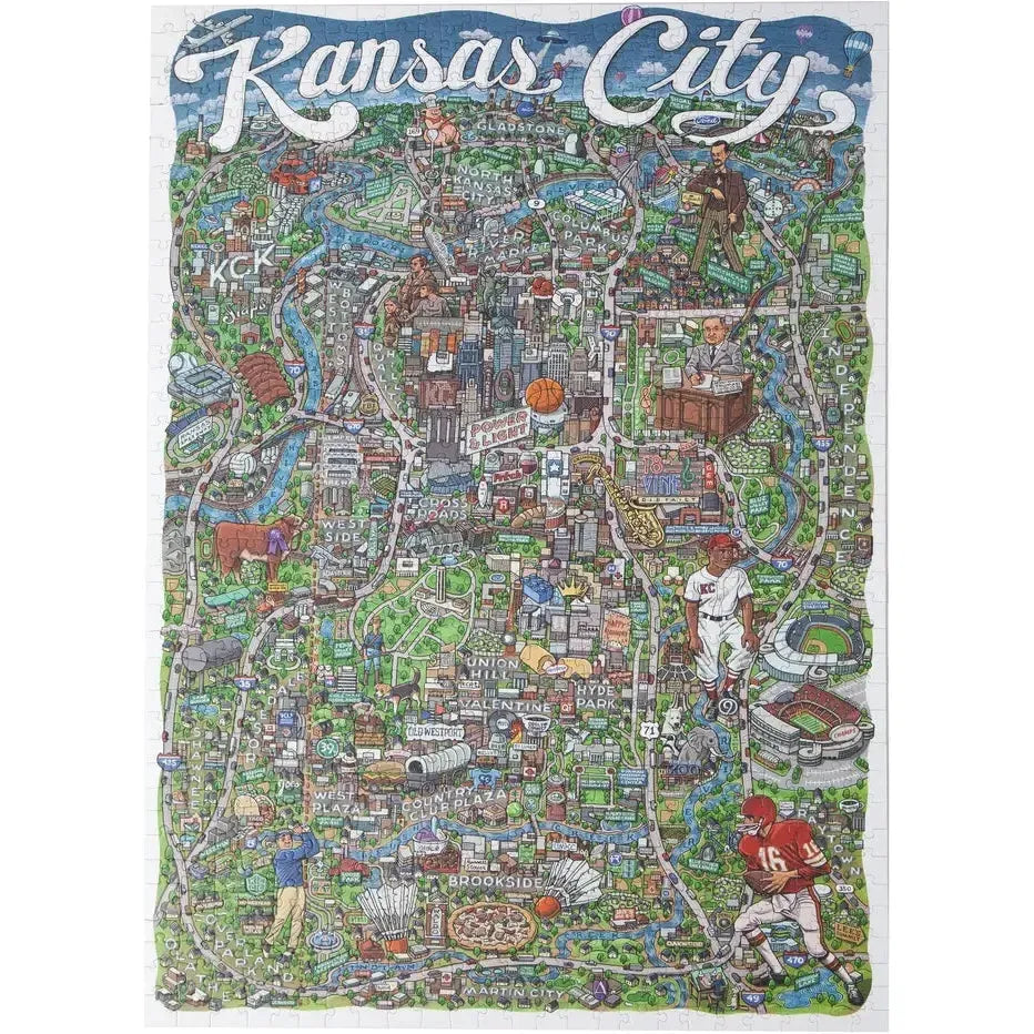 Kansas City 1000 Piece Jigsaw Puzzle Birdie (ONLINE ORDER ONLY)