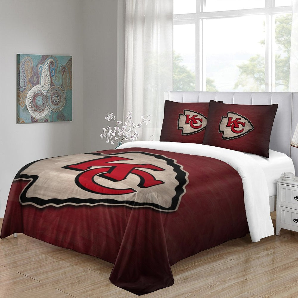 Kansas City Chiefs Bedding Set Duvet Cover Without Filler (Online Order Only)