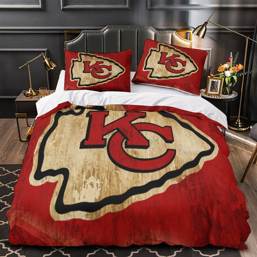 Kansas City Chiefs Bedding Set Duvet Cover Without Filler (Online Order Only)
