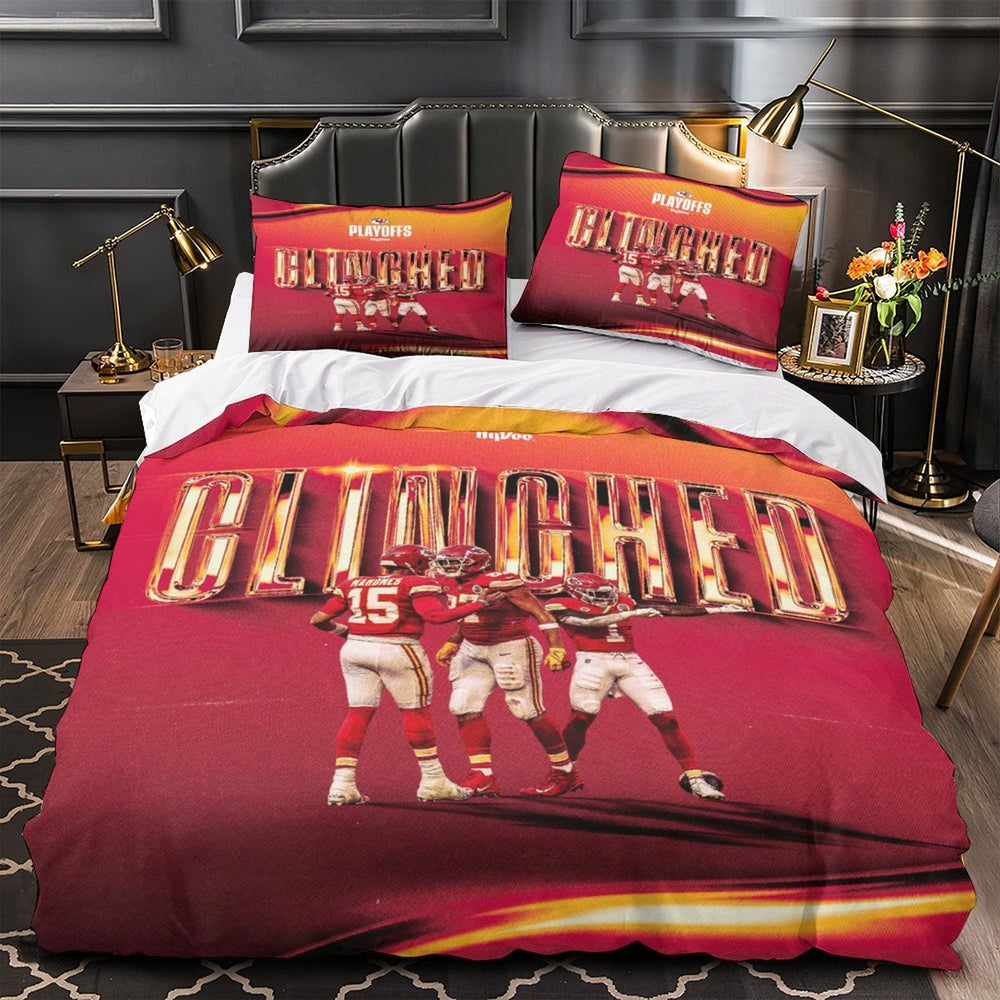 Kansas City Chiefs Bedding Set Duvet Cover Without Filler (Online Order Only)