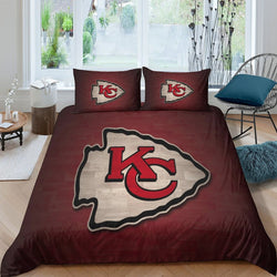 Kansas City Chiefs Bedding Set Duvet Cover Without Filler (Online Order Only)