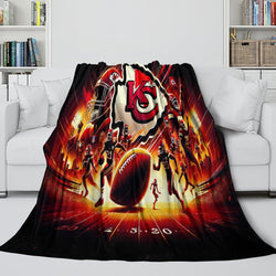 Kansas City Chiefs Blanket Flannel Fleece Throw Room Decoration (Online Order Only)