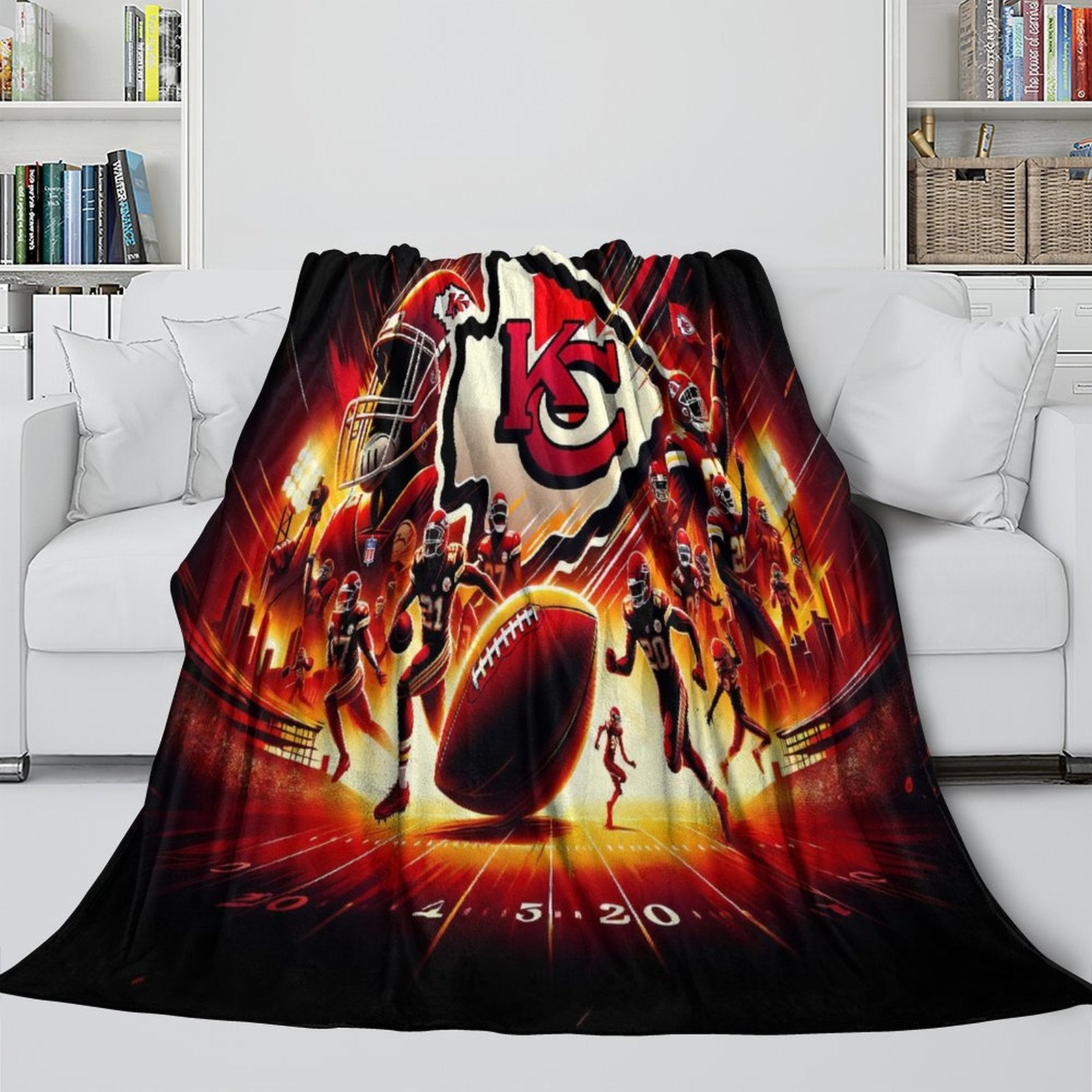 Kansas City Chiefs Blanket Flannel Fleece Throw (Online Order Only)