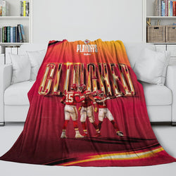 Kansas City Chiefs Blanket Flannel Fleece Throw Room Decoration (Online Order Only)