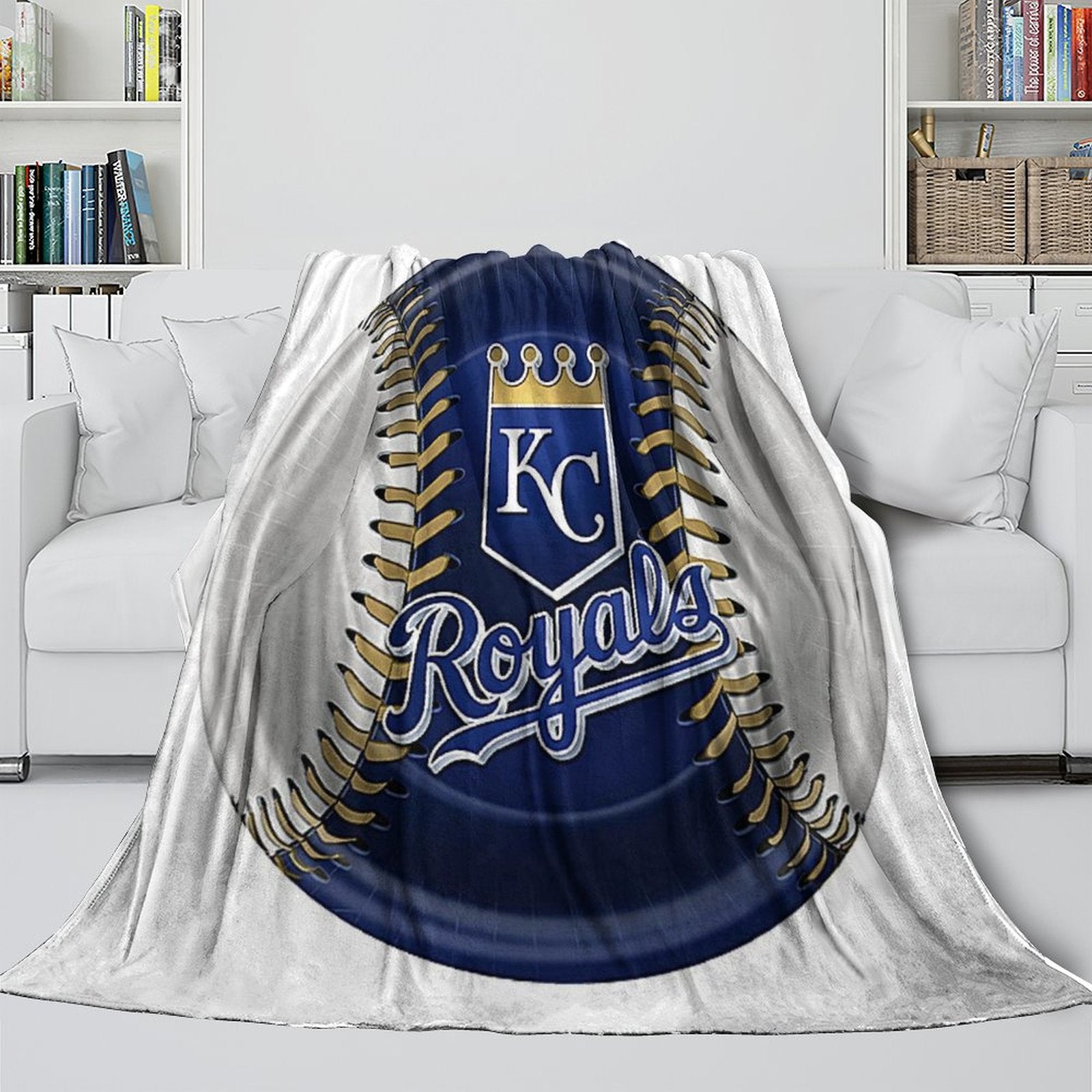 Kansas City Royals Blanket Flannel Throw Room Decoration (Online Order Only)