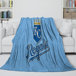 Kansas City Royals Blanket Flannel Throw Room Decoration (Online Order Only)