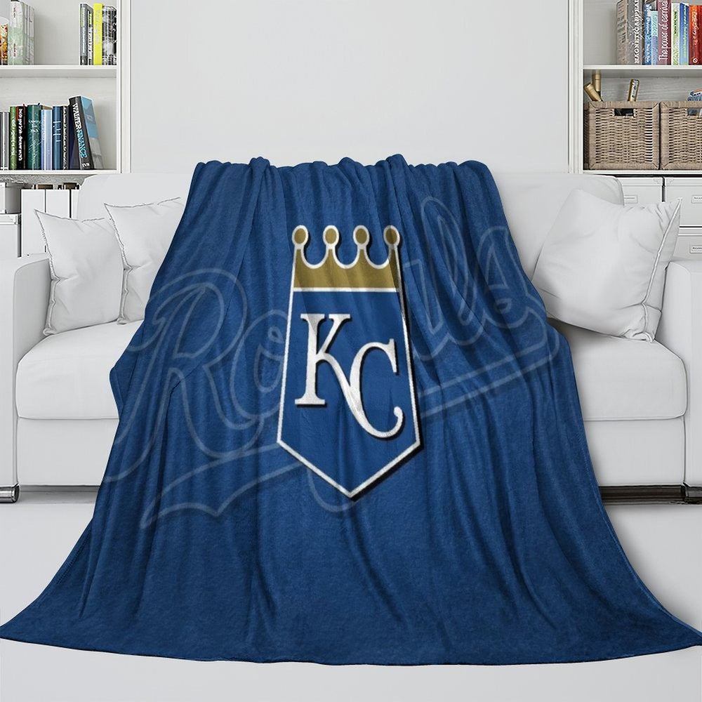 Kansas City Royals Blanket Flannel Throw Room Decoration (Online Order Only)