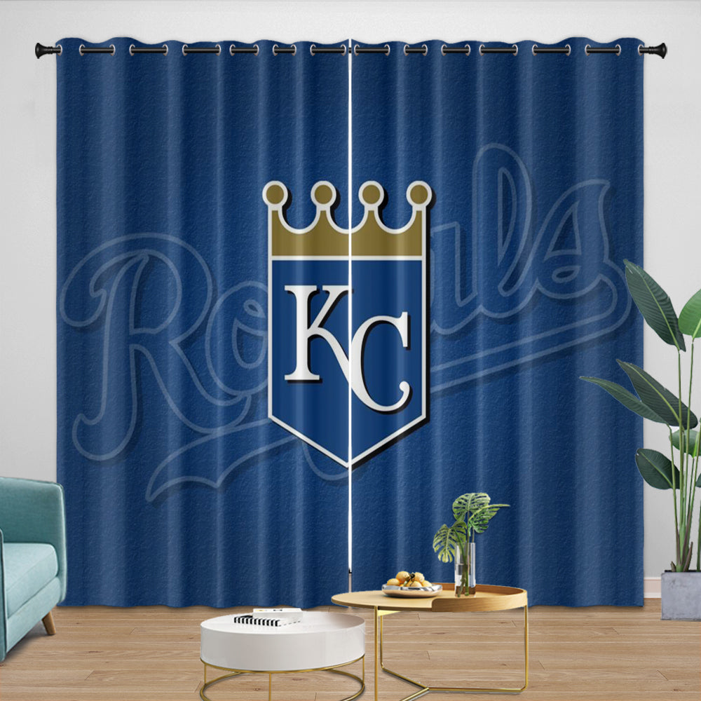 Kansas City Royals Curtains Blackout Window Drapes Room Decoration (Online Order Only)