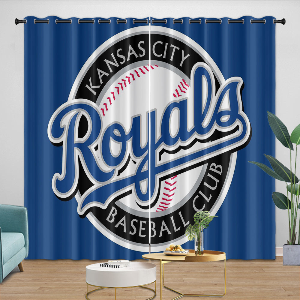 Kansas City Royals Curtains Blackout Window Drapes Room Decoration (Online Order Only)