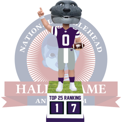 Kansas State Wildcats Football Top 25 Ranking Tracker Bobblehead (Presale) (ONLINE ORDER ONLY)