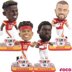 Kansas City Chiefs Super Bowl LIV 54 Champions Bobbleheads (ONLINE ORDER ONLY)