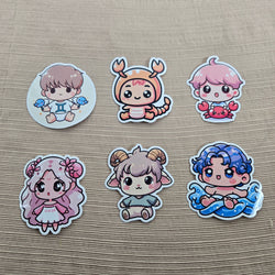 Cute Baby Kawaii Zodiac Stickers (ONLINE ORDER ONLY)