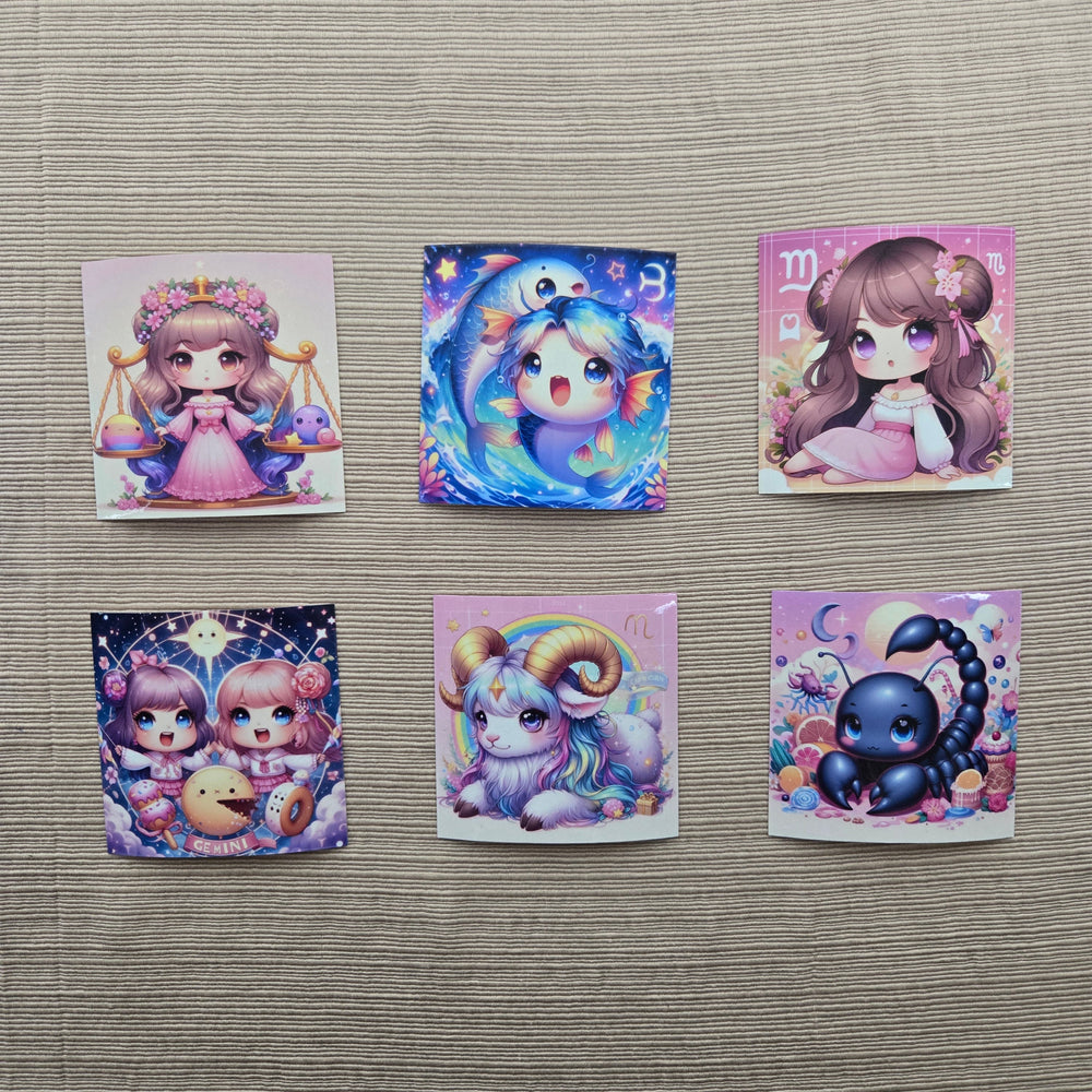 Kawaii Zodiac Stickers (ONLINE ORDER ONLY)