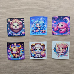 Kawaii Zodiac Stickers (ONLINE ORDER ONLY)