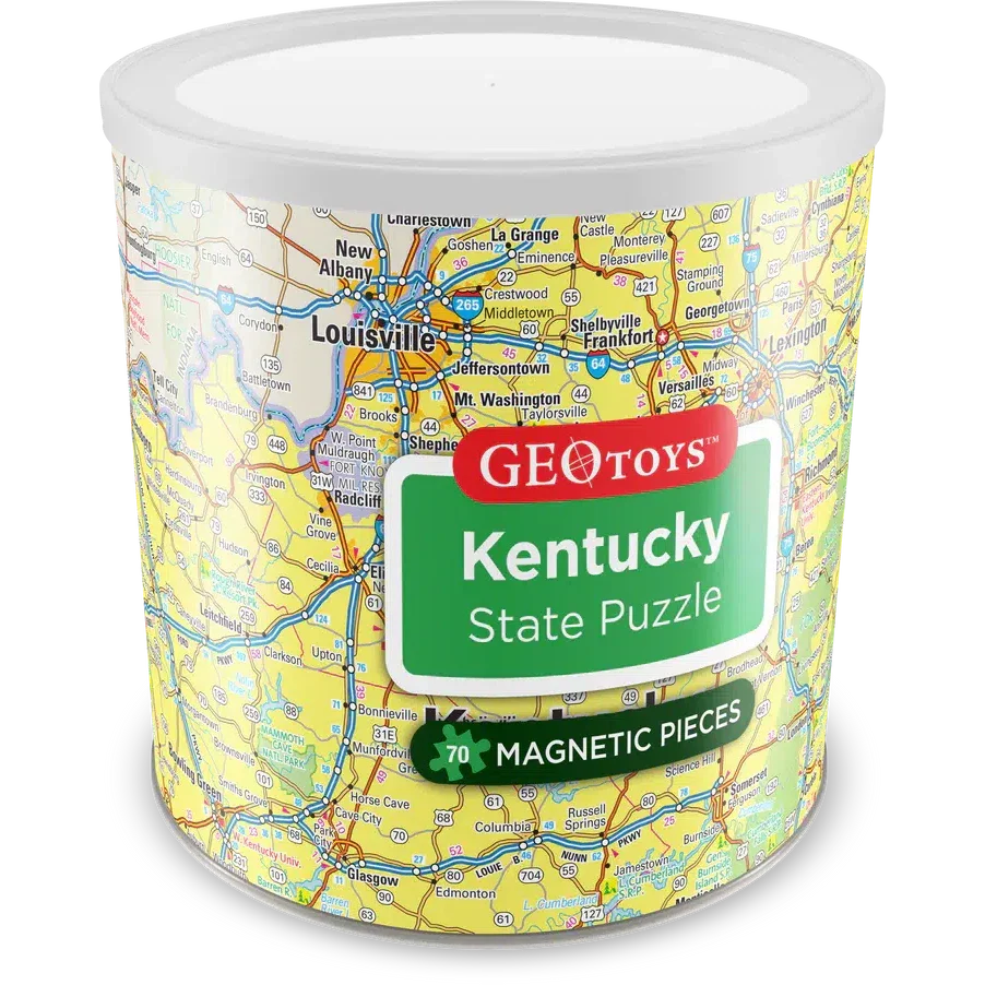 Kentucky State 70 Piece Magnetic Jigsaw Puzzle Geotoys (ONLINE ORDER ONLY)