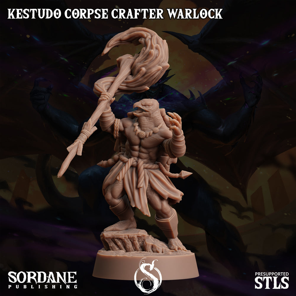 3D Printed Sordane Publishing Kestudo Corpse Crafter Warlock Monster Mayhem II 28 32mm D&D (Online Only)