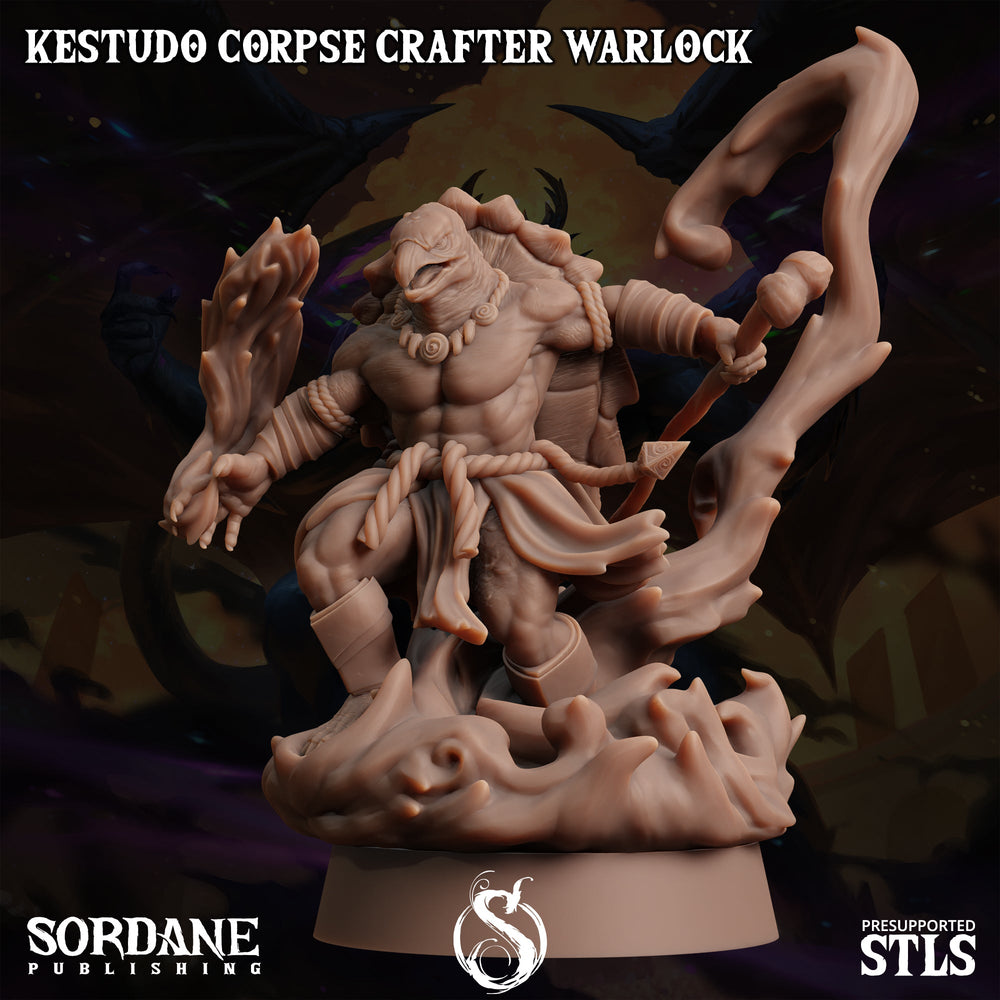 3D Printed Sordane Publishing Kestudo Corpse Crafter Warlock Monster Mayhem II 28 32mm D&D (Online Only)