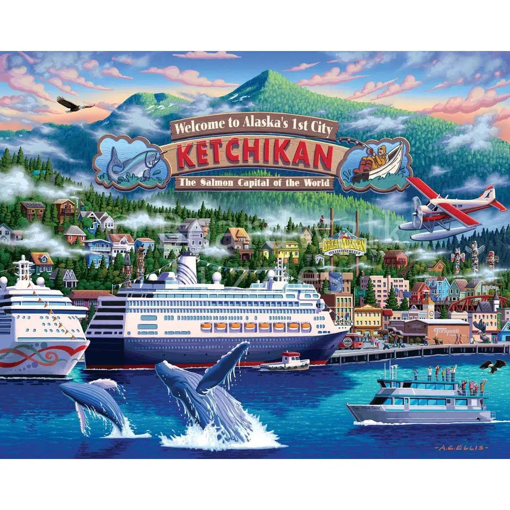 Ketchikan 1000 Piece Jigsaw Puzzle Boardwalk (ONLINE ORDER ONLY)