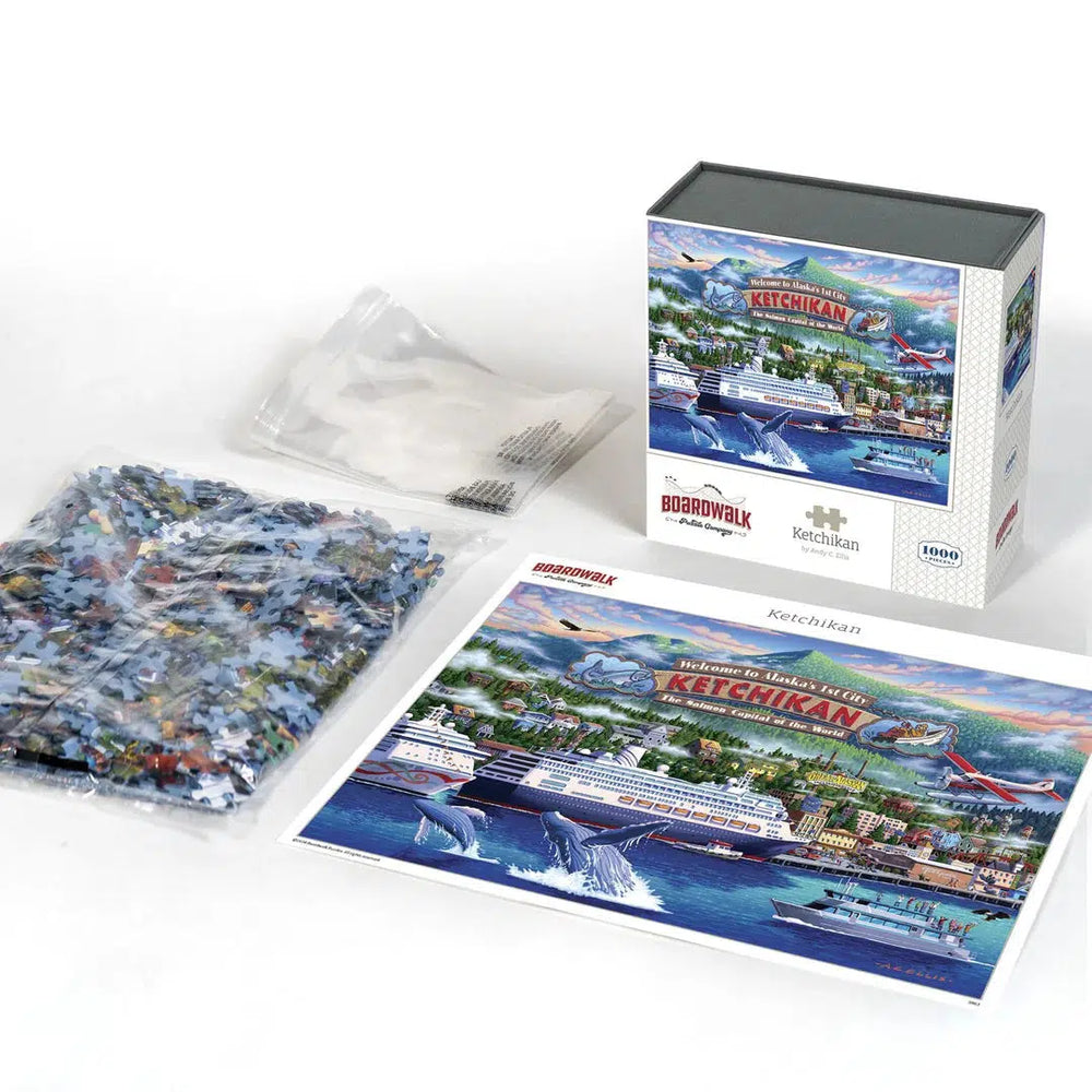 Ketchikan 1000 Piece Jigsaw Puzzle Boardwalk (ONLINE ORDER ONLY)