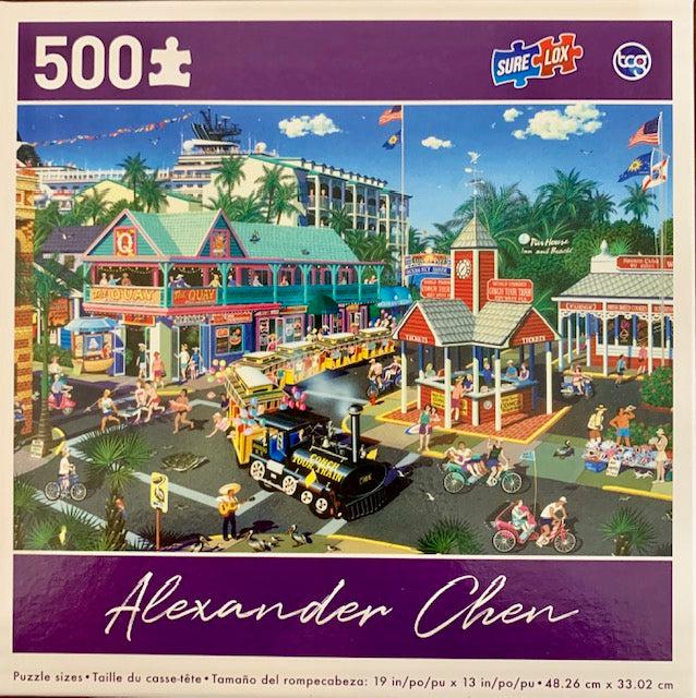 Key West by Alexander Chen 500 Piece Jigsaw Puzzle Sure Lox (ONLINE ORDER ONLY)
