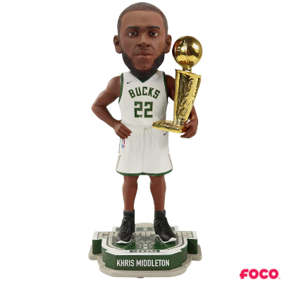 Milwaukee Bucks 2021 NBA Champions Bobbleheads (ONLINE ORDER ONLY)