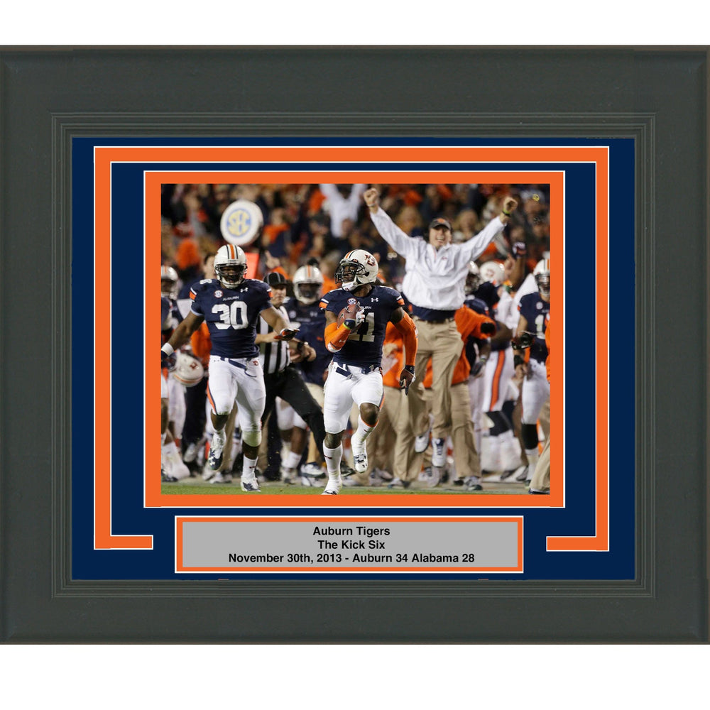 Framed Auburn Tigers Kick Six 8x10 NCAA Football Photo (ONLINE ORDER ONLY)