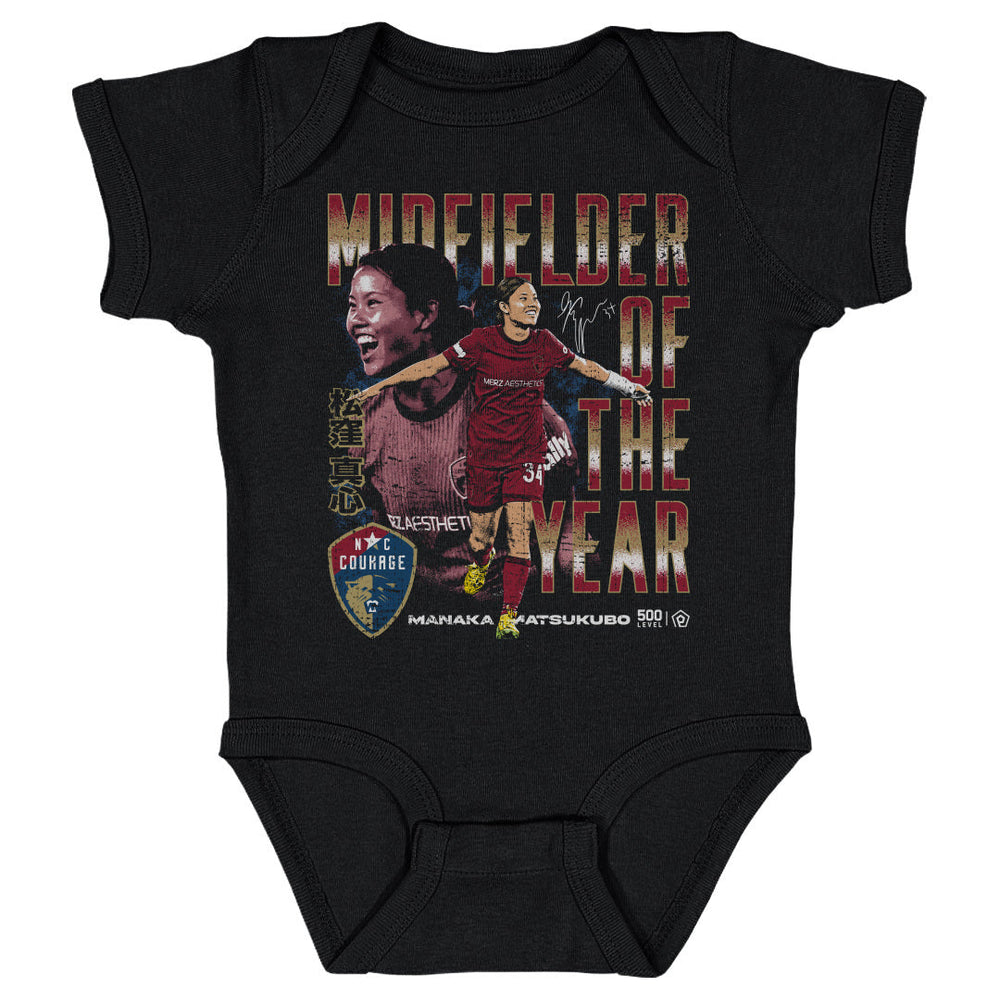 Manaka Matsukubo North Carolina Courage 2025 Midfielder Of The Year WHT (ONLINE ORDER ONLY)