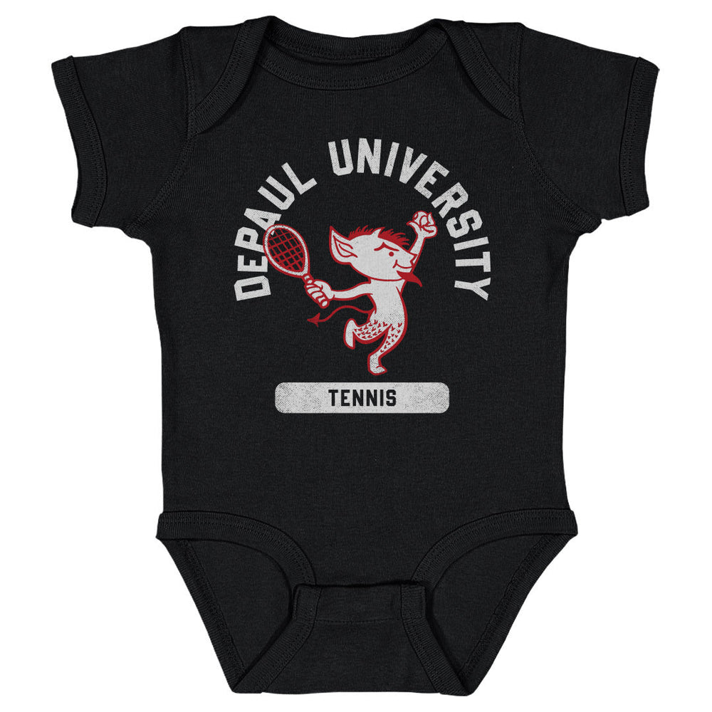 DePaul Blue Demons Mascot Tennis WHT (ONLINE ORDER ONLY)