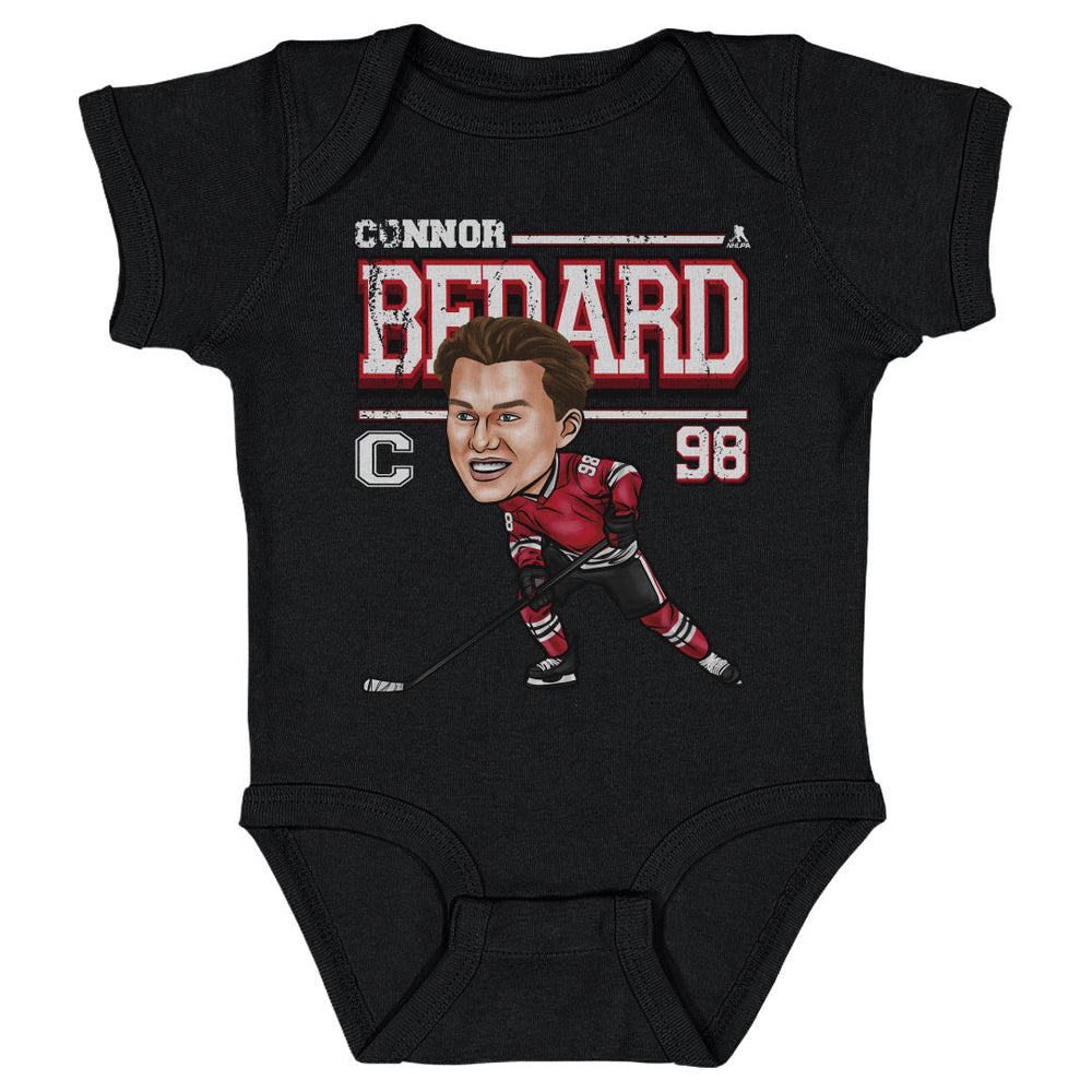 Connor Bedard Chicago Cartoon WHT (ONLINE ORDER ONLY)