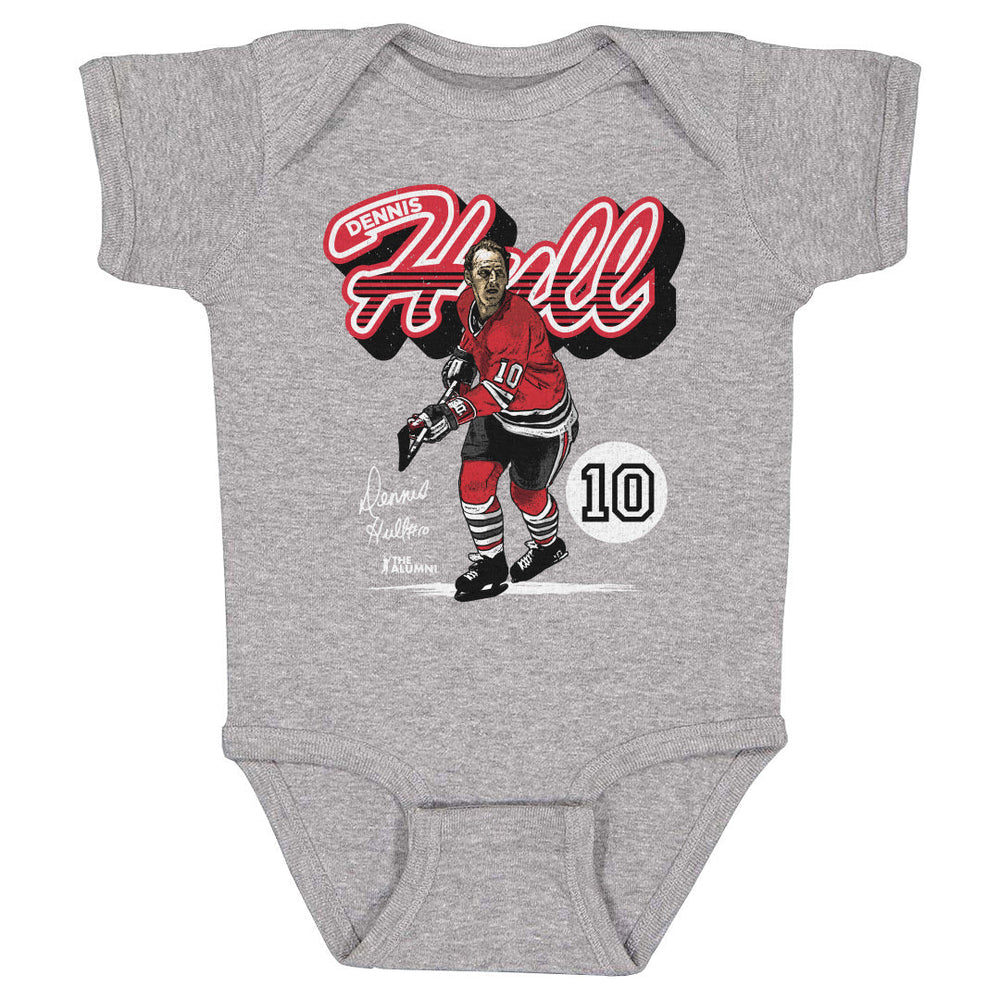 Dennis Hull Chicago Retro Script WHT (ONLINE ORDER ONLY)