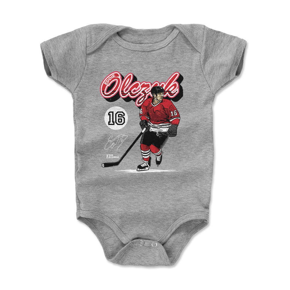 Eddie Olczyk Chicago Retro Script WHT (ONLINE ORDER ONLY)