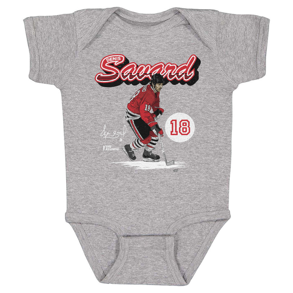 Denis Savard Chicago Retro Script WHT (ONLINE ORDER ONLY)