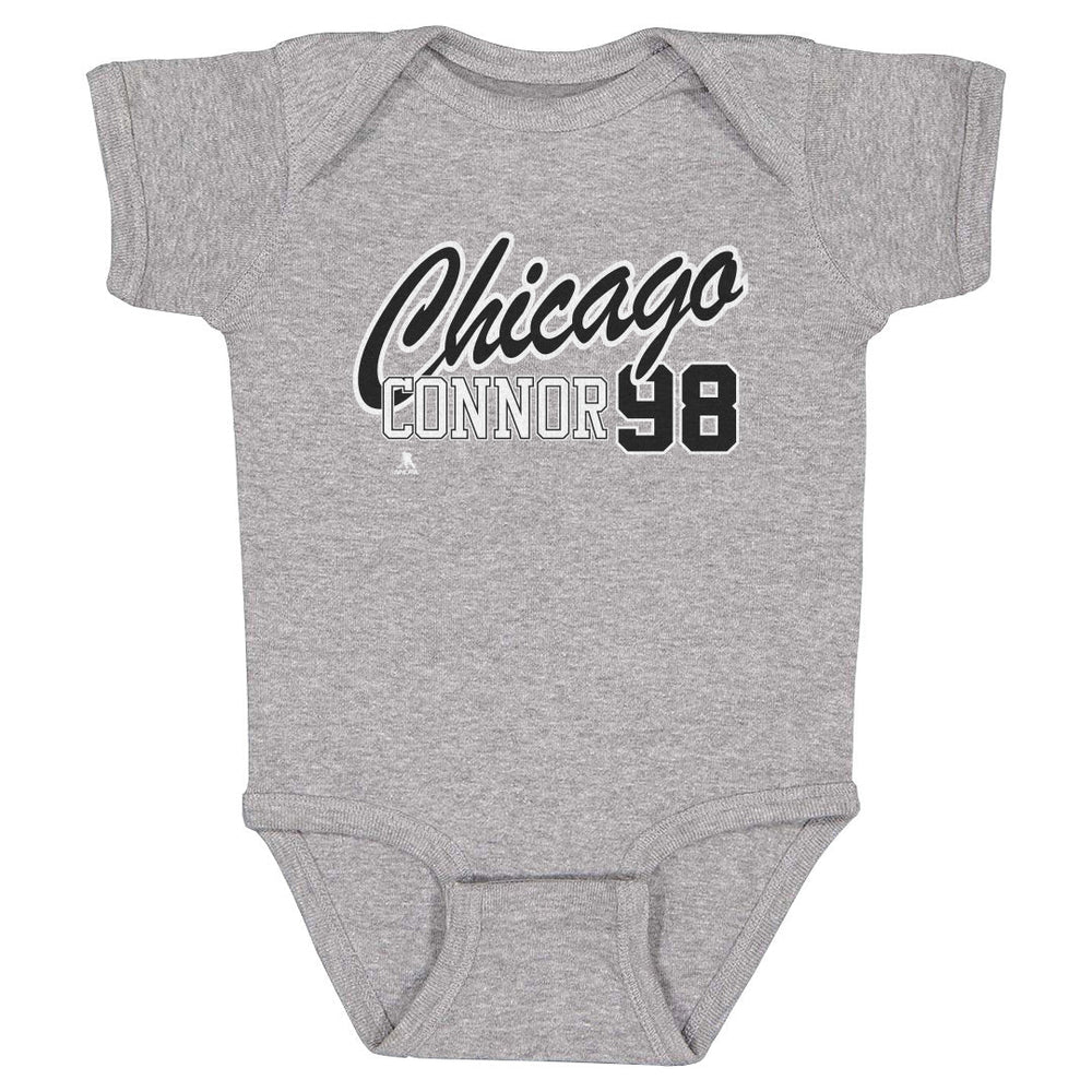 Connor Bedard Chicago Script 98 WHT (ONLINE ORDER ONLY)