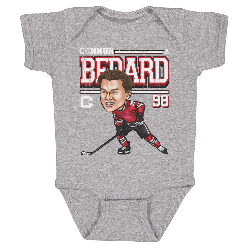 Connor Bedard Chicago Cartoon WHT (ONLINE ORDER ONLY)