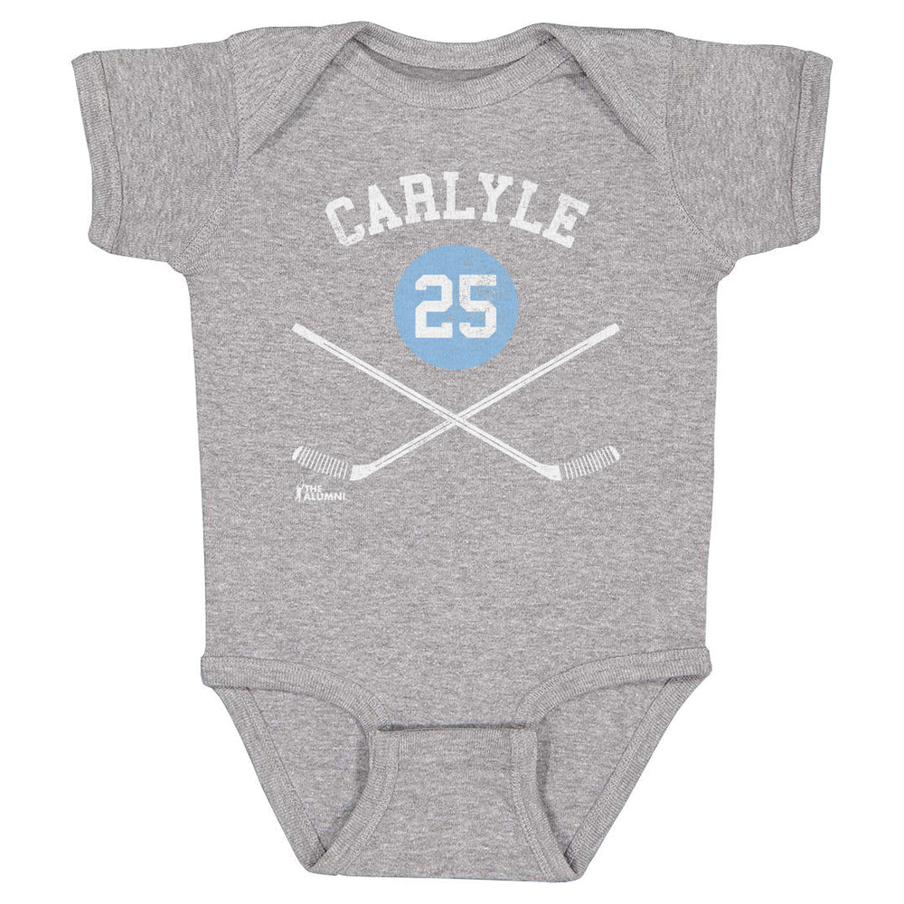Randy Carlyle Pittsburgh 25 Sticks WHT