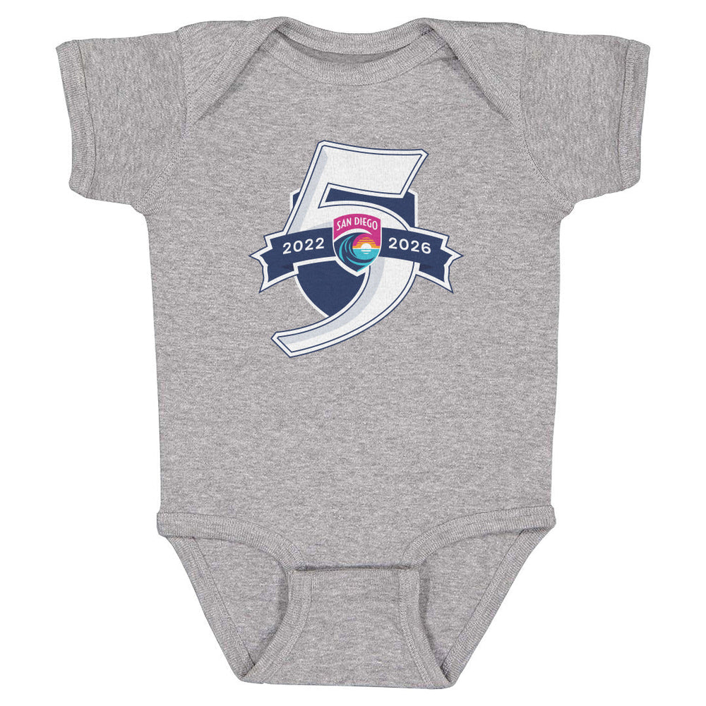 San Diego Wave FC 5 Seasons Logo WHT (ONLINE ORDER ONLY)
