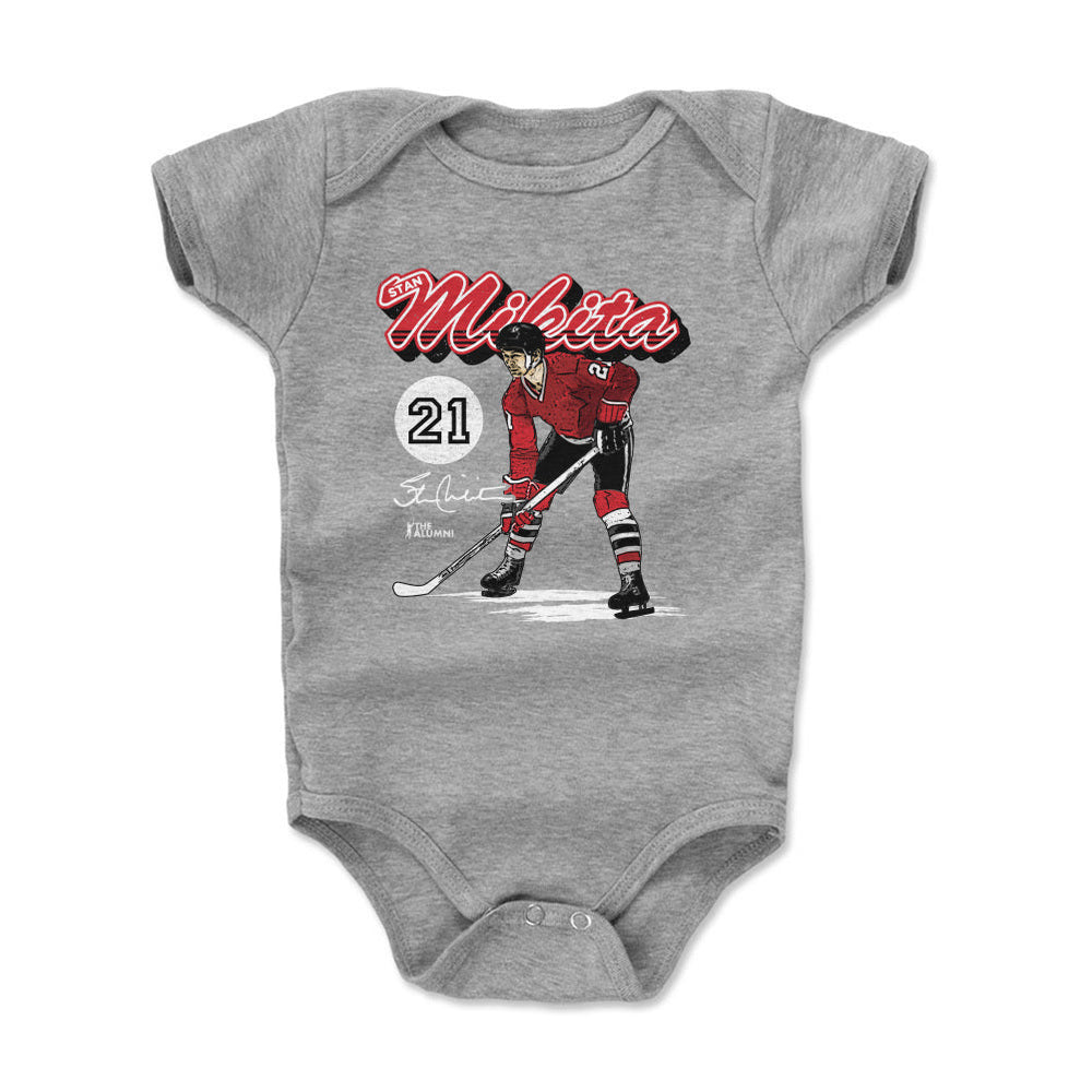 Stan Mikita Chicago Retro Script WHT (ONLINE ORDER ONLY)