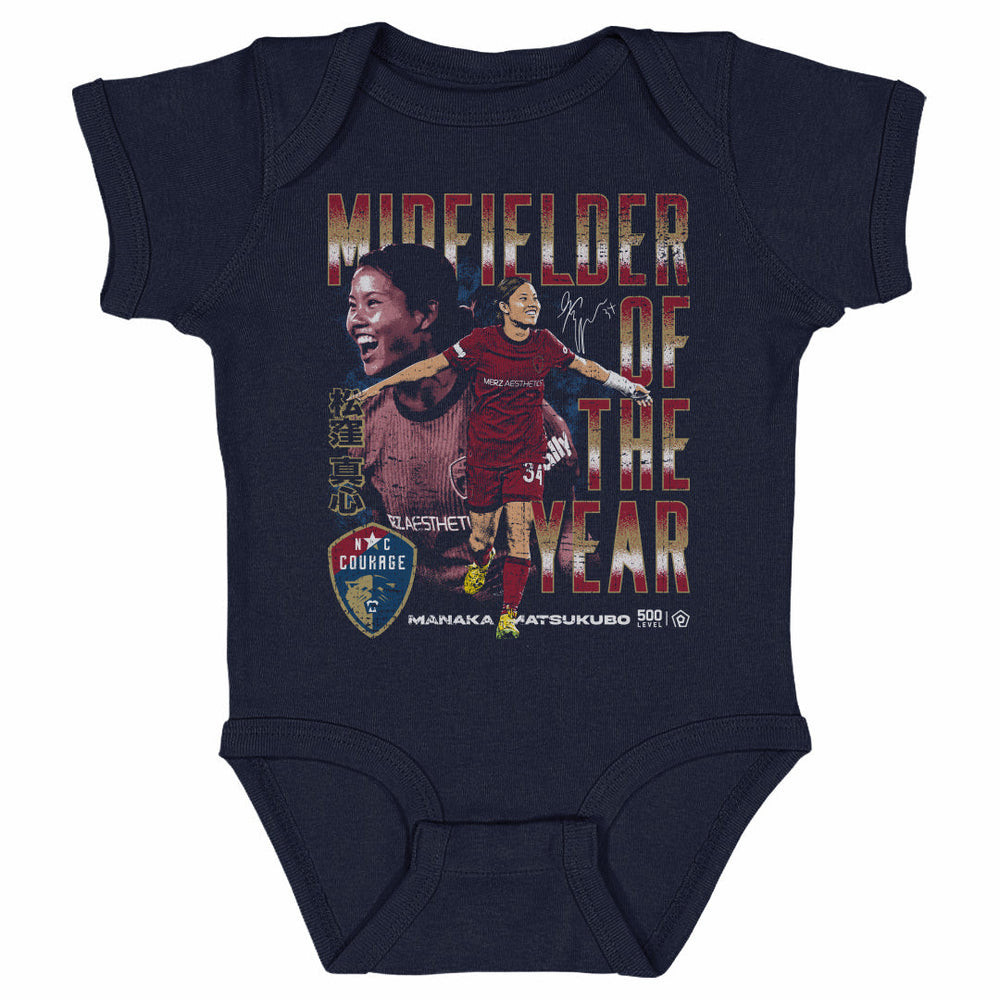 Manaka Matsukubo North Carolina Courage 2025 Midfielder Of The Year WHT (ONLINE ORDER ONLY)