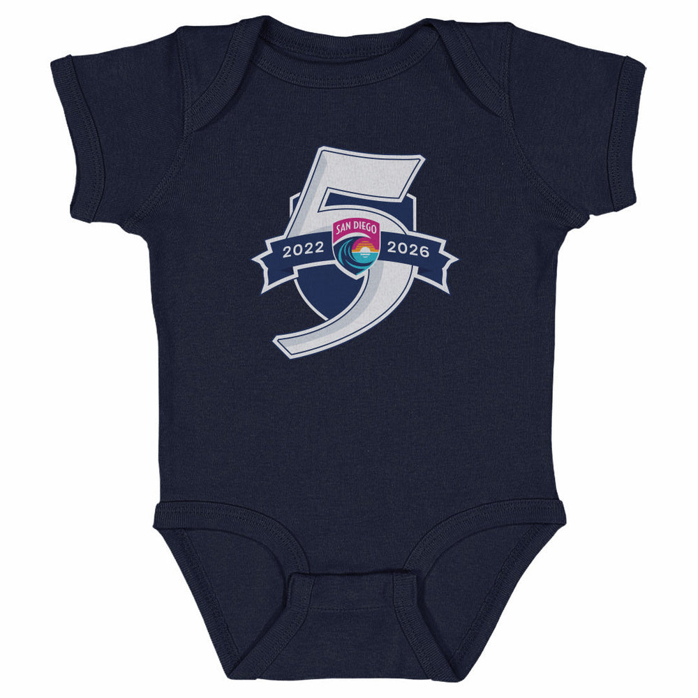 San Diego Wave FC 5 Seasons Logo WHT (ONLINE ORDER ONLY)
