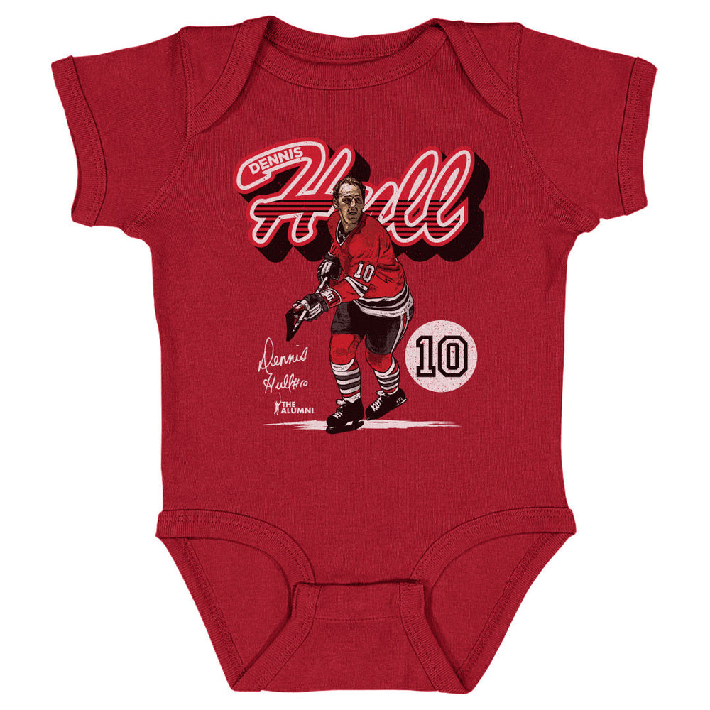 Dennis Hull Chicago Retro Script WHT (ONLINE ORDER ONLY)